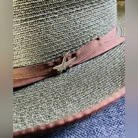 NWOB Stetson STRATOLINER Green Hemp Fedora - Picture 12 of 13
